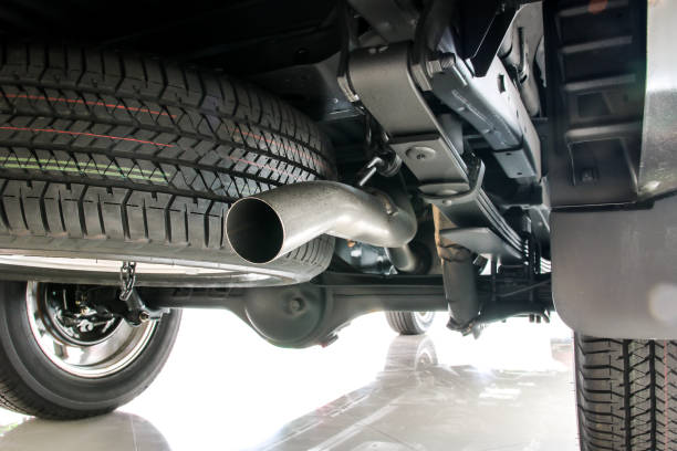 Exhaust pipe of pickup car